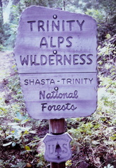 Entering Trinity Alps Wilderness