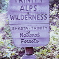 Entering Trinity Alps Wilderness