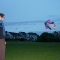 Alex Flying His Tux Kite