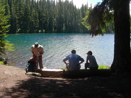 Lunch at Mink Lake