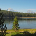 Mount Moran and Traverse Peak from Jackson Lake