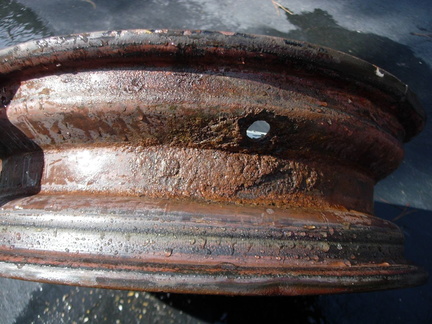 Wheel internal rust